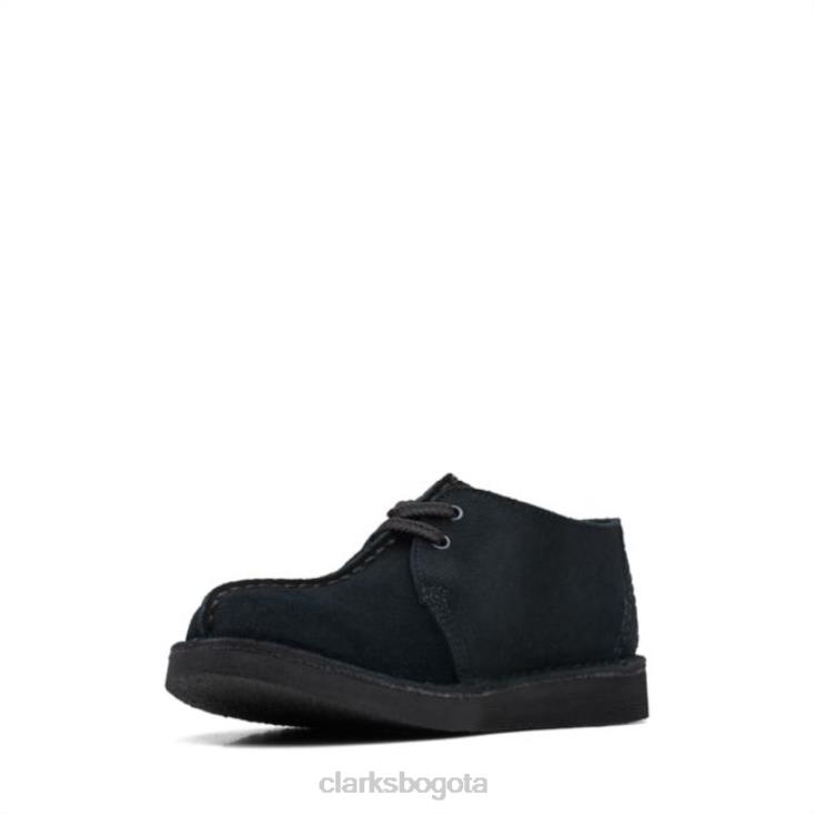 Clarks 0DX8L6892 clarks de gamuza negra antigua desert trek niños ante negro