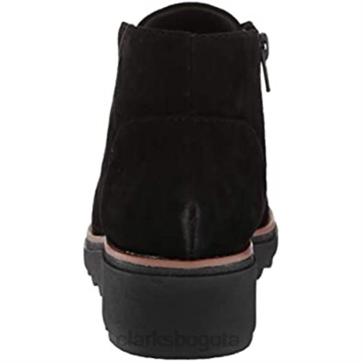 Clarks 0DX8L690 Botín clarks sharon hop mujer ante negro mujer ante negro