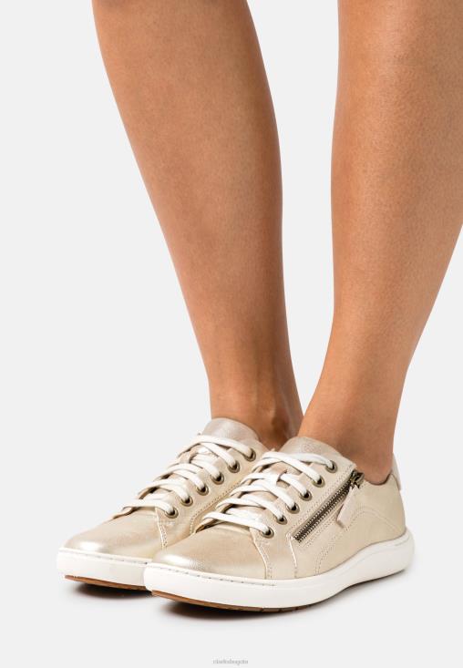 Clarks 0DX8L6902 zapatillas nalle encaje champagne clarks unisexo champán