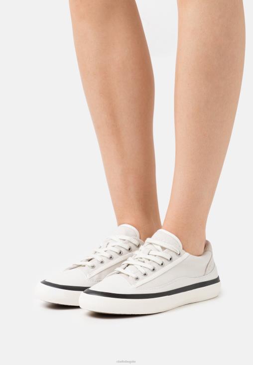 Clarks 0DX8L6904 zapatillas clarks aceley blancas de encaje unisexo blanco