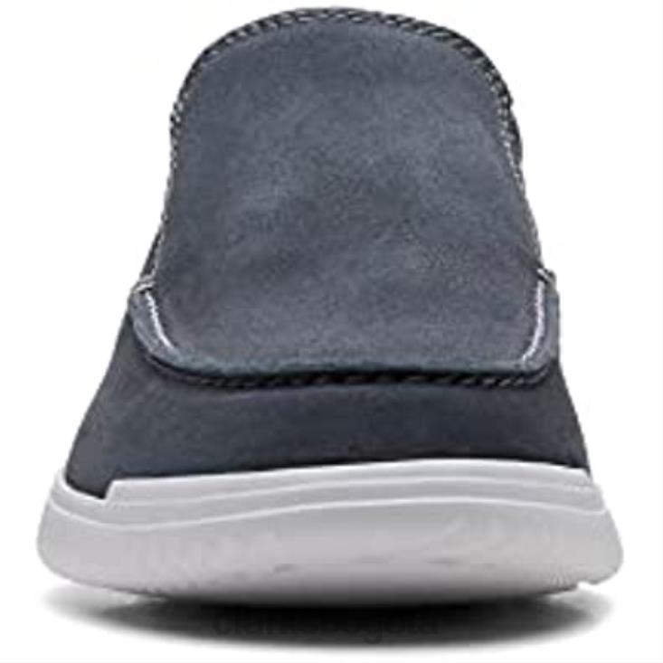 Clarks 0DX8L691 Mocasines Donaway Free de Clarks Waxy azul marino para hombre hombres