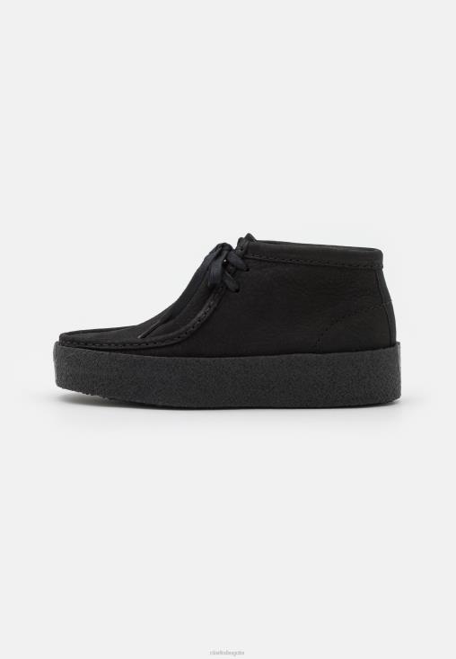 Clarks 0DX8L6928 zapatos casuales con cordones clarks wallabee cup negros unisexo negro
