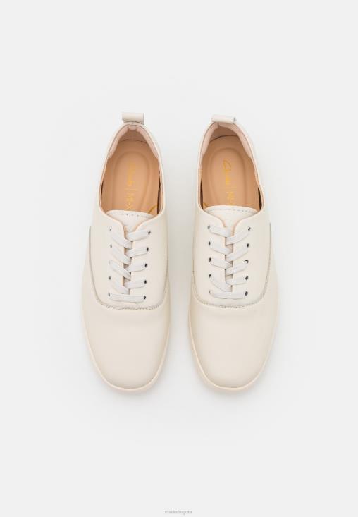 Clarks 0DX8L6929 zapatos informales con cordones ace lite tie de clarks white unisexo blanco