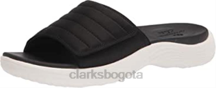 Clarks 0DX8L693 sandalia lola surf slide mujer clarks negro textil mujer textil negro