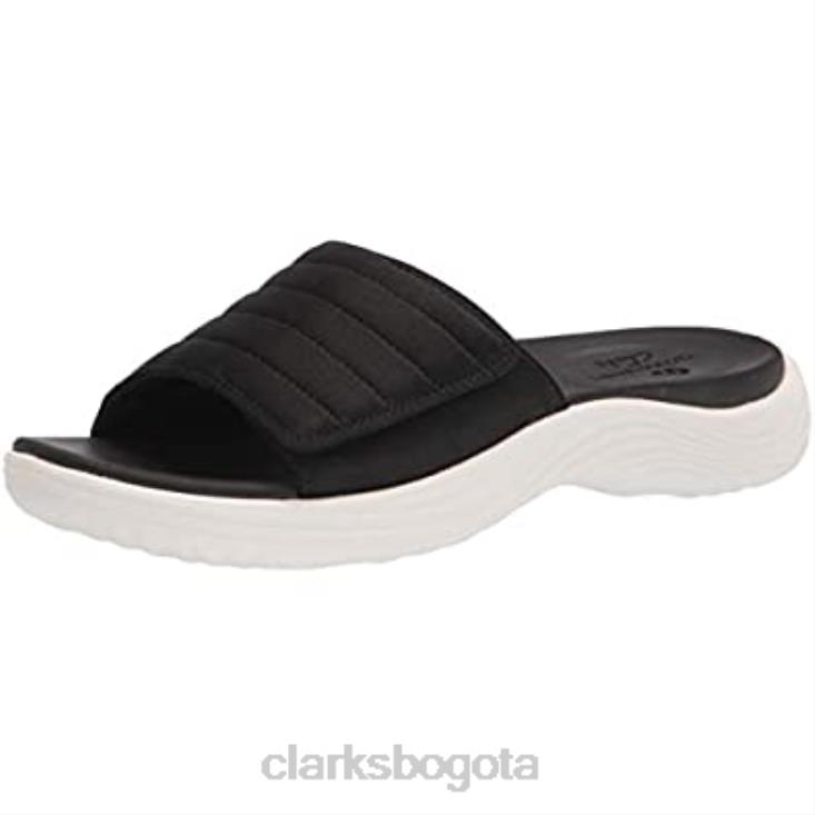 Clarks 0DX8L693 sandalia lola surf slide mujer clarks negro textil mujer textil negro
