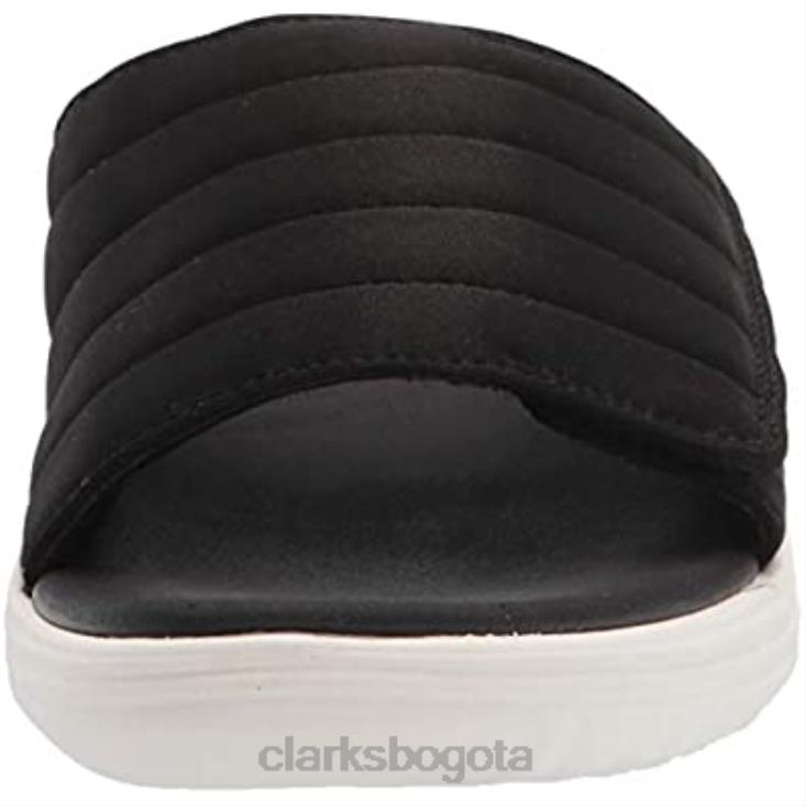 Clarks 0DX8L693 sandalia lola surf slide mujer clarks negro textil mujer textil negro