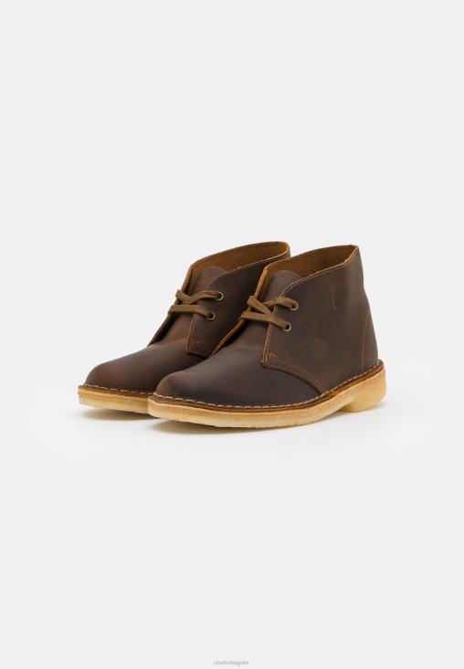 Clarks 0DX8L6935 bota desierto casual con cordones clarks beeswax unisexo cera de abejas