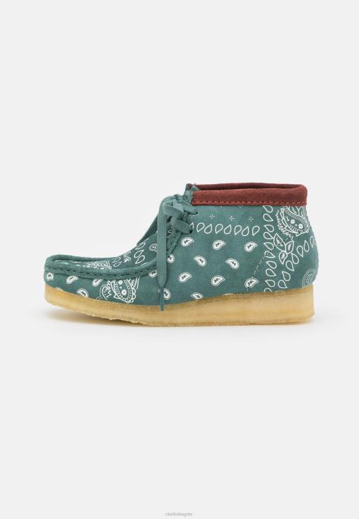 Clarks 0DX8L6938 clarks wallabee casual cordones verde unisexo verde