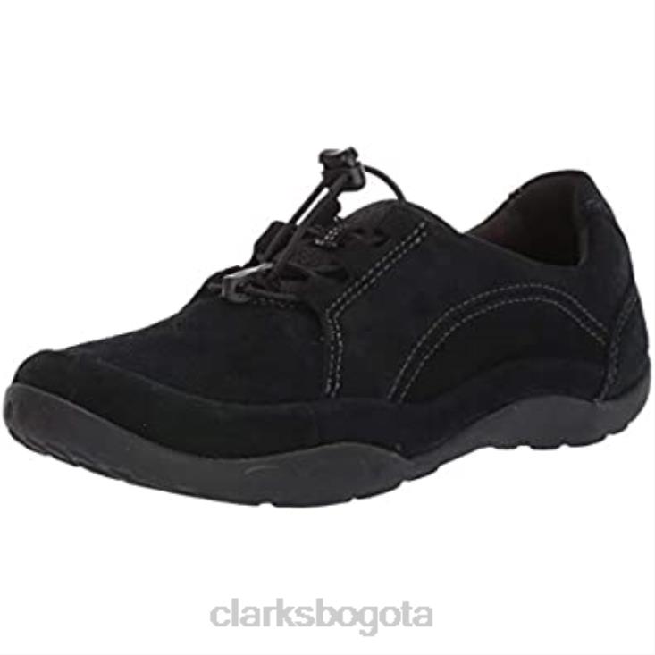 Clarks 0DX8L694 zapatilla haley rhea mujer ante negro clarks mujer ante negro