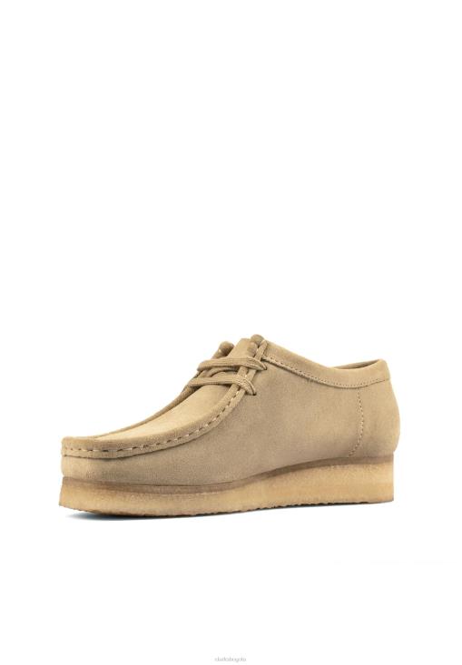 Clarks 0DX8L6945 zapatos con cordones clarks maple wallabee unisexo arce