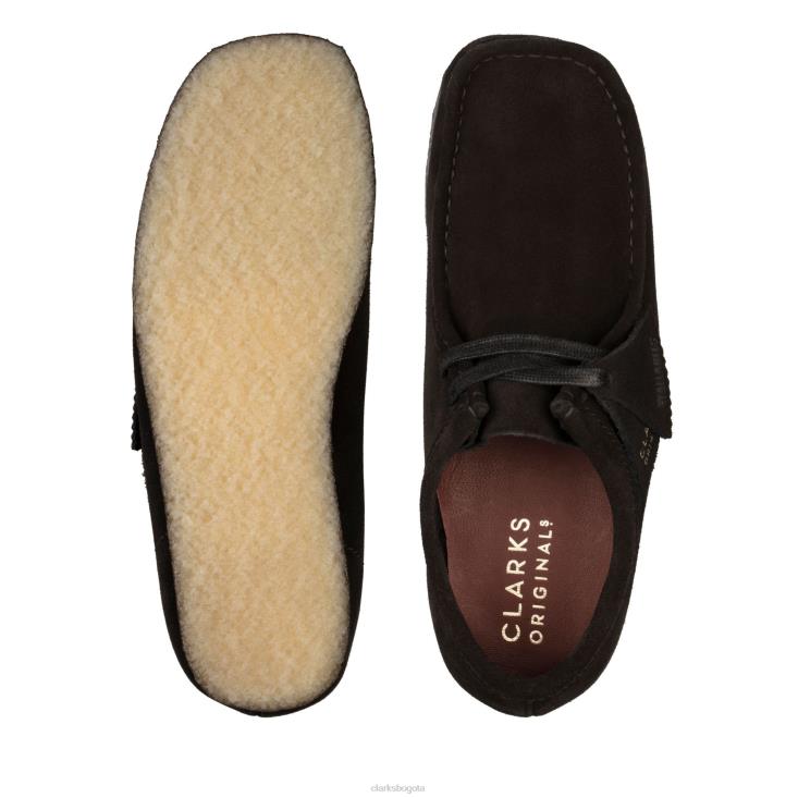 Clarks 0DX8L6946 clarks wallabee cordones negro unisexo negro