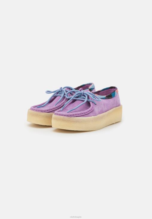 Clarks 0DX8L6948 zapatillas sin cordones wallabee cup violeta claro clarks unisexo violeta claro
