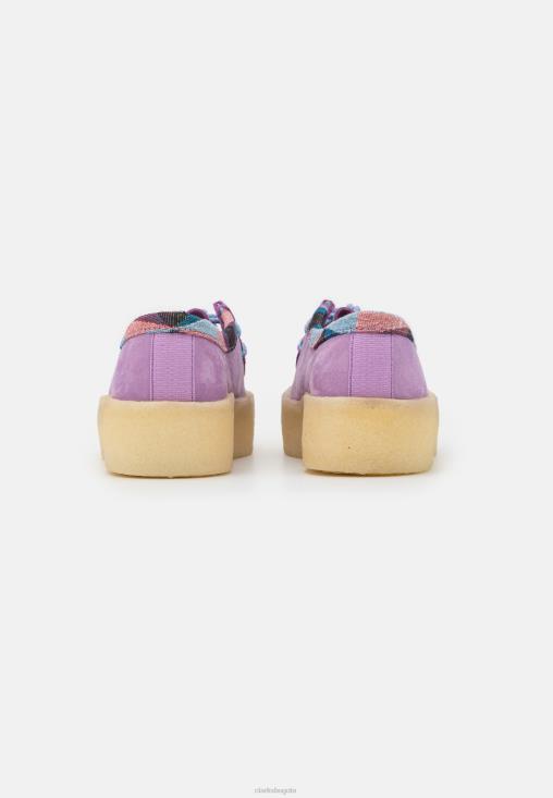 Clarks 0DX8L6948 zapatillas sin cordones wallabee cup violeta claro clarks unisexo violeta claro