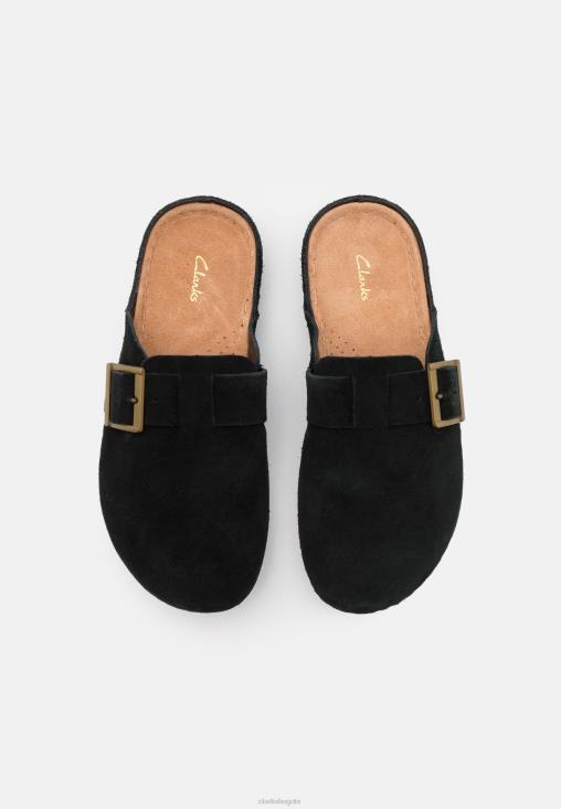Clarks 0DX8L6949 pantuflas brookleigh clarks negro unisexo negro