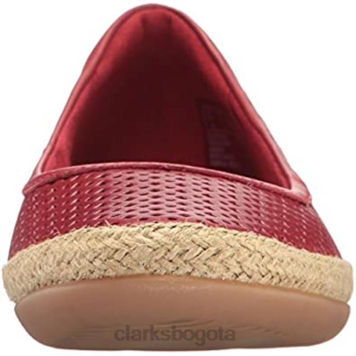 Clarks 0DX8L695 bailarinas de mujer danelly adiradanelly adira clarks cuero rojo mujer cuero rojo