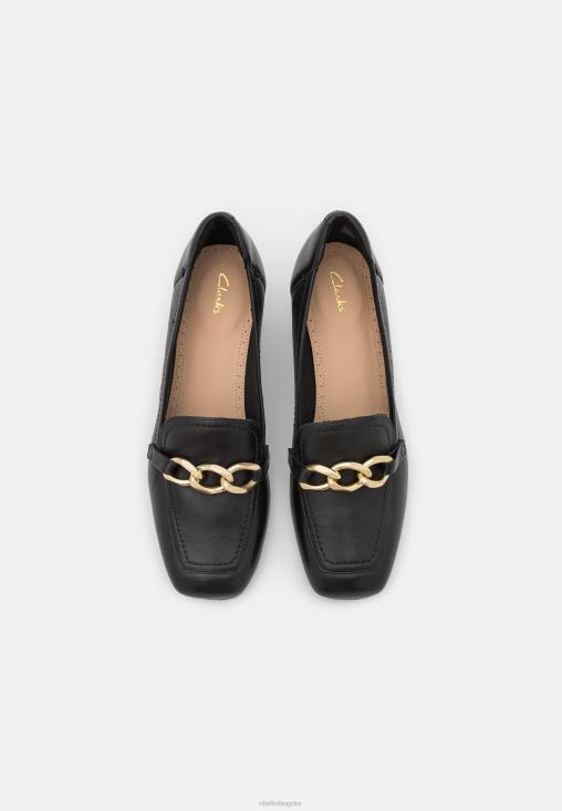 Clarks 0DX8L6960 tacones clasicos clarks seren negros interes unisexo interés negro