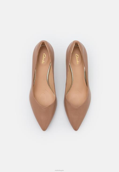 Clarks 0DX8L6965 tacones clasicos corte violeta clarks praline unisexo almendra garapiñada