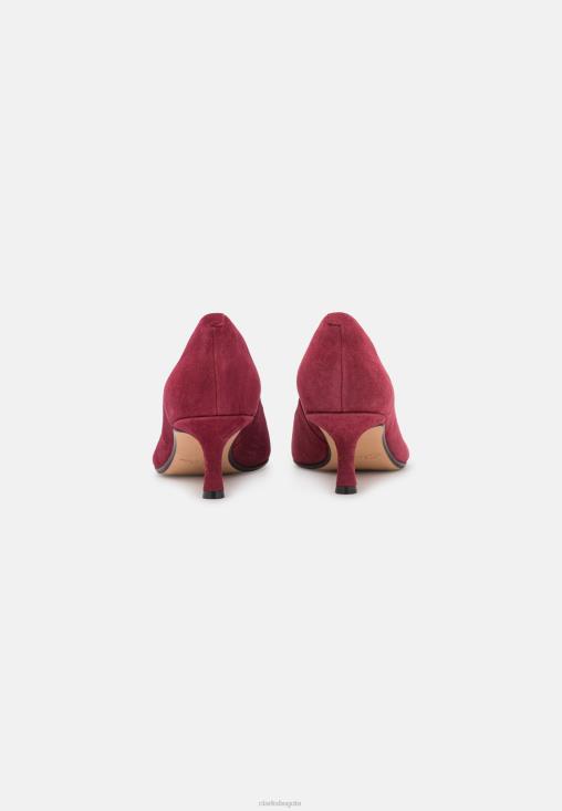 Clarks 0DX8L6969 tacones clasicos clarks vino unisexo vino