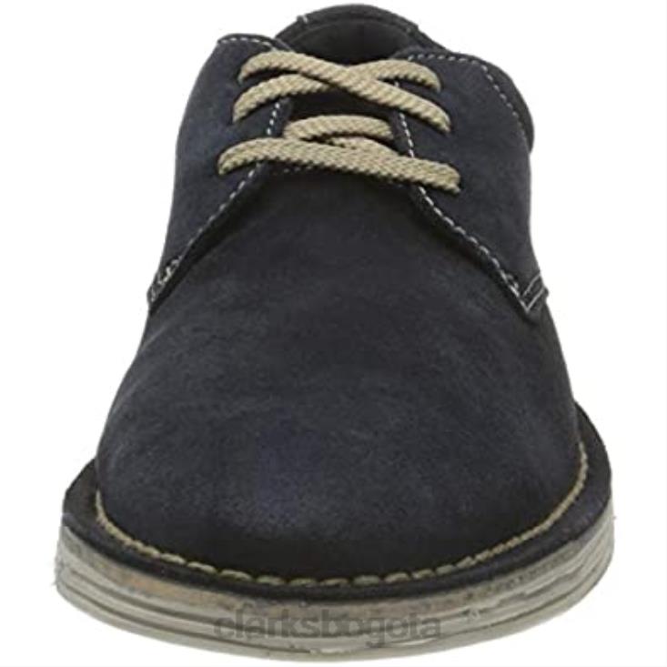 Clarks 0DX8L697 Zapatilla Clarks Forge Vibe de ante azul marino para hombre hombres gamuza azul marino