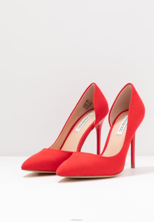 Clarks 0DX8L6978 tacones clarks rojos unisexo rojo