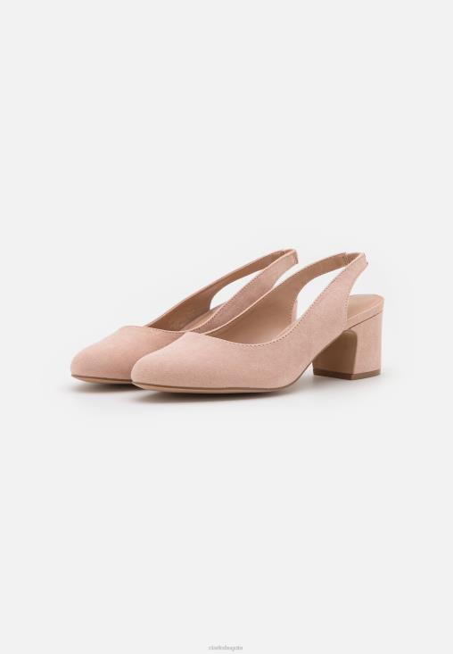 Clarks 0DX8L6985 Tacones clasicos clarks rosa claro unisexo Rosa claro