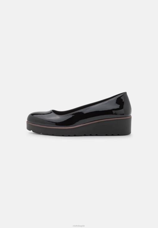 Clarks 0DX8L6988 clarks tacones plataforma negros unisexo negro