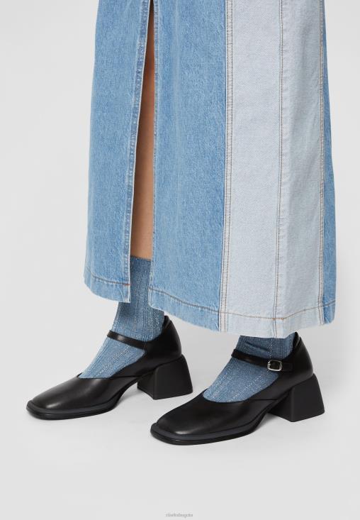 Clarks 0DX8L6995 tacones clasicos clarks ansie negros unisexo negro