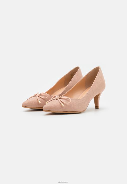 Clarks 0DX8L7005 tacones clasicos clarks rosa claro unisexo Rosa claro