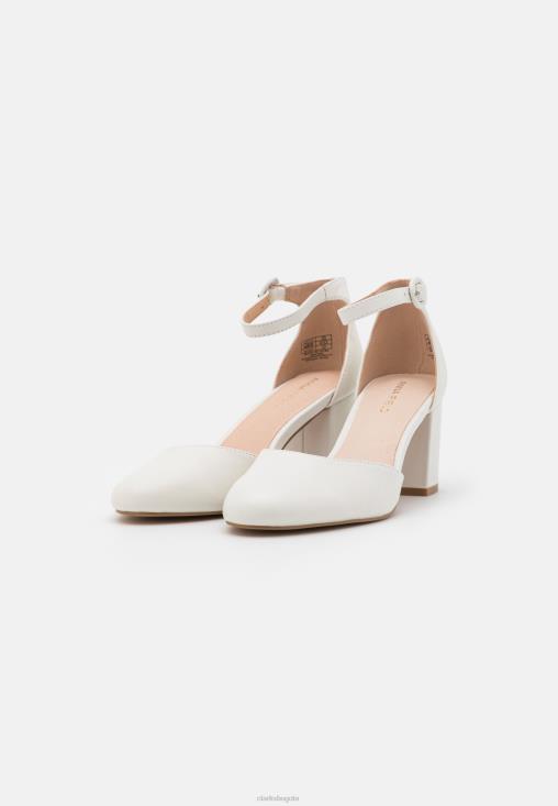 Clarks 0DX8L7013 tacones clasicos de cuero clarks blanco unisexo blanco
