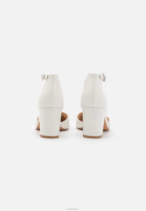 Clarks 0DX8L7013 tacones clasicos de cuero clarks blanco unisexo blanco