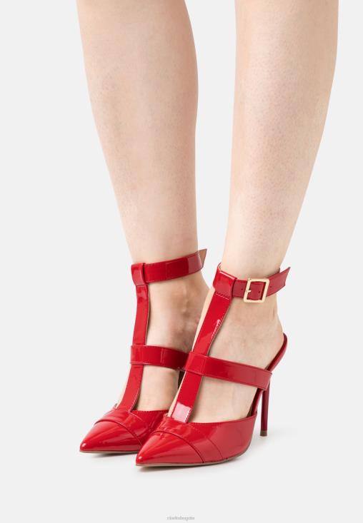 Clarks 0DX8L7018 tacones clarks clasicos rojos unisexo rojo