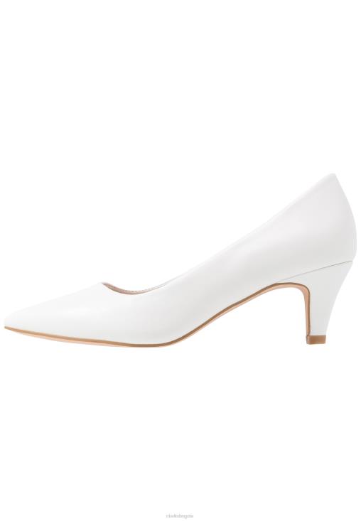 Clarks 0DX8L7024 tacones clasicos clarks blancos de moda unisexo blanco