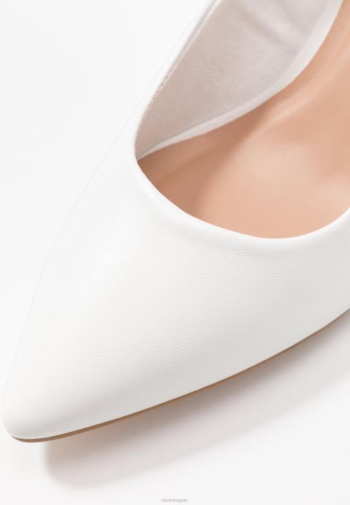 Clarks 0DX8L7024 tacones clasicos clarks blancos de moda unisexo blanco