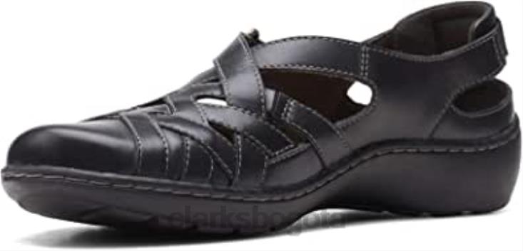 Clarks 0DX8L704 Mocasín plano clarks cora dream de piel azul marino para mujer mujer