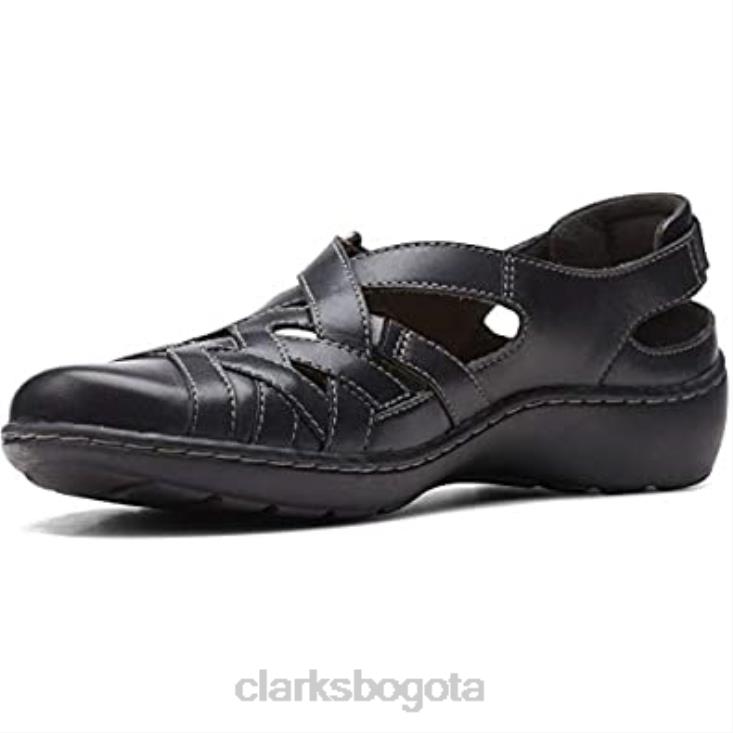 Clarks 0DX8L704 Mocasín plano clarks cora dream de piel azul marino para mujer mujer