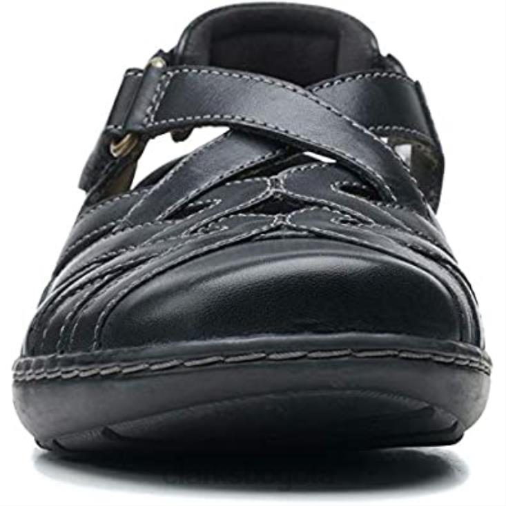 Clarks 0DX8L704 Mocasín plano clarks cora dream de piel azul marino para mujer mujer