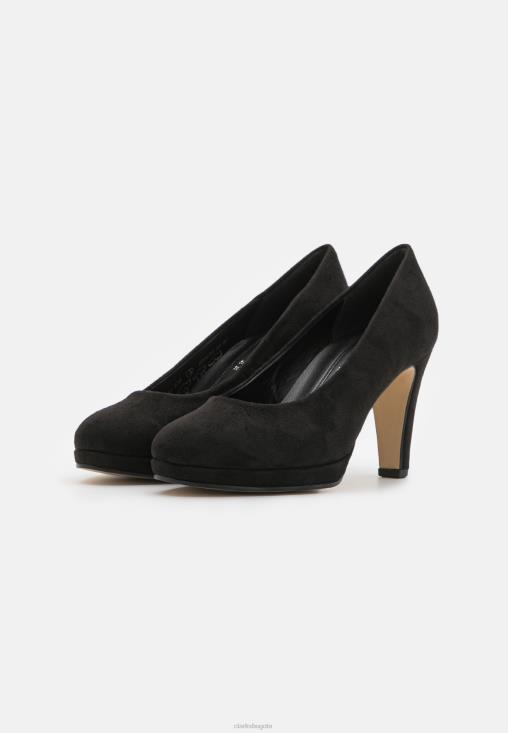 Clarks 0DX8L7040 tacones clarks negros unisexo negro