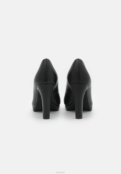 Clarks 0DX8L7048 tacones clarks negros mate unisexo negro mate