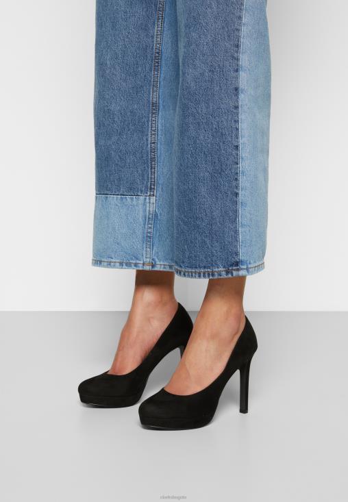 Clarks 0DX8L7052 tacones clarks negros unisexo negro