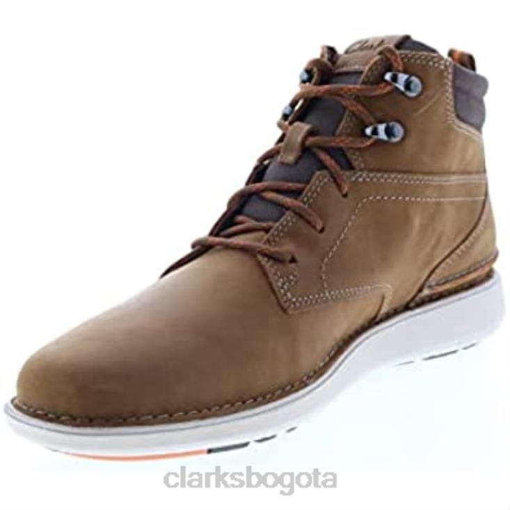 Clarks 0DX8L707 clarks larvik mid cuero aceitoso tostado oscuro unisexo cuero aceitoso bronceado oscuro