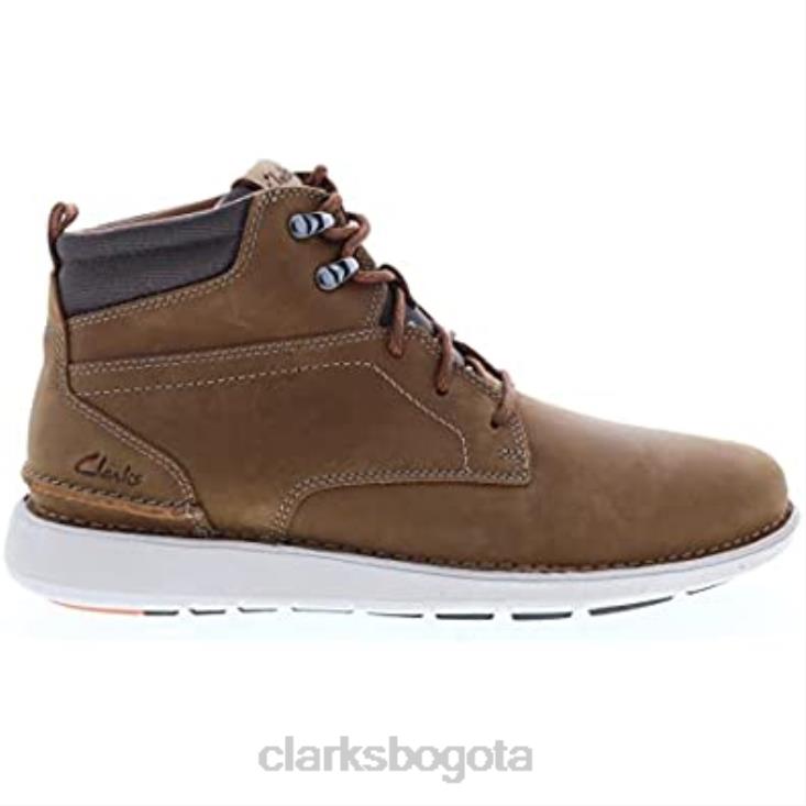 Clarks 0DX8L707 clarks larvik mid cuero aceitoso tostado oscuro unisexo cuero aceitoso bronceado oscuro