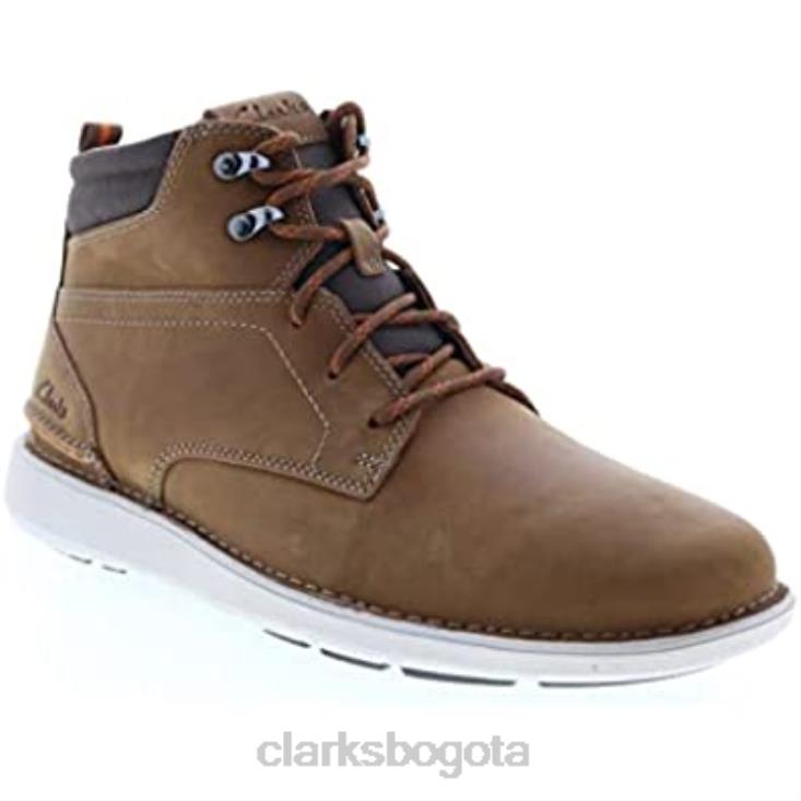 Clarks 0DX8L707 clarks larvik mid cuero aceitoso tostado oscuro unisexo cuero aceitoso bronceado oscuro