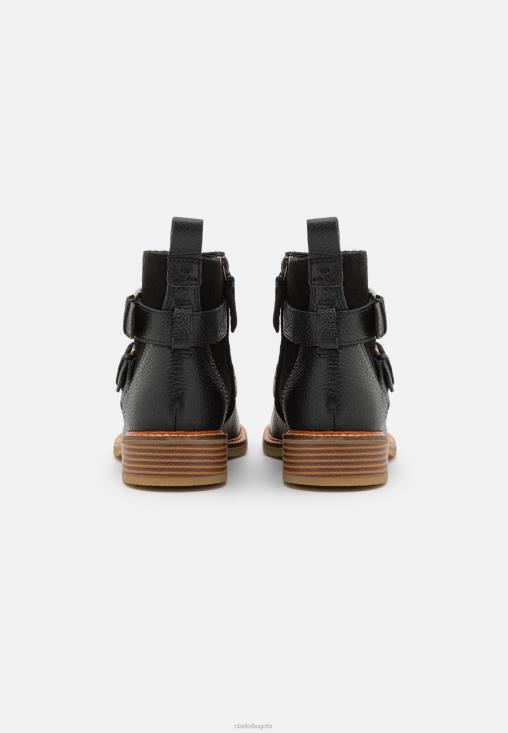 Clarks 0DX8L7072 botines clarks colonia con hebilla negros unisexo negro