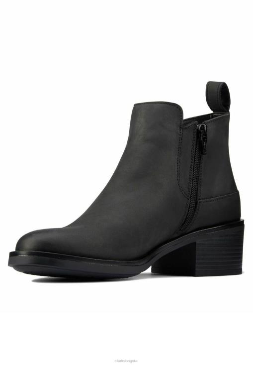 Clarks 0DX8L7074 botines clarks memi con cremallera negro unisexo negro