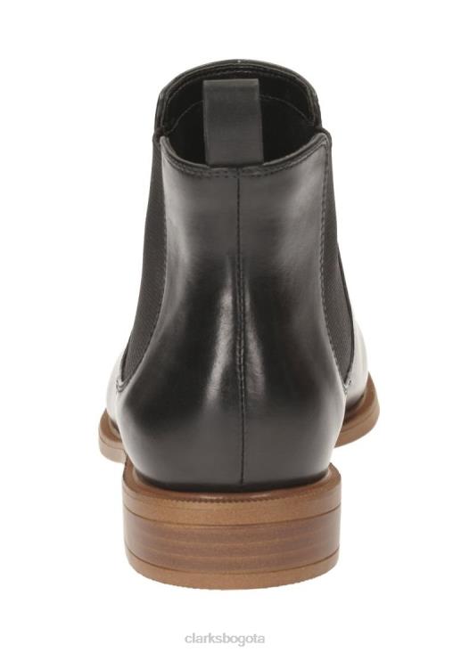 Clarks 0DX8L7083 botines clarks taylor brillo negros unisexo negro