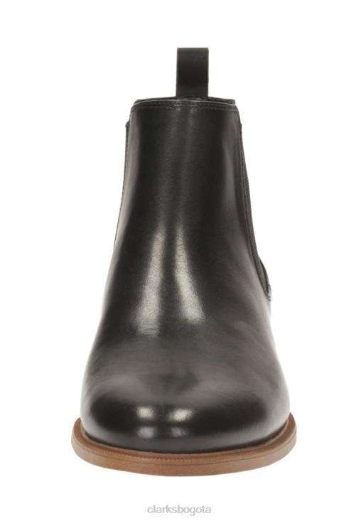 Clarks 0DX8L7083 botines clarks taylor brillo negros unisexo negro