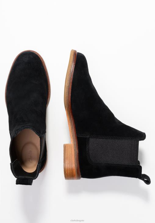 Clarks 0DX8L7087 botines arlo clarks negro unisexo negro