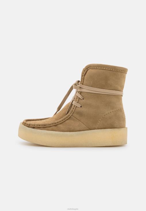 Clarks 0DX8L7091 botas de invierno clarks wallabee cup hi color canela claro unisexo bronceado suave