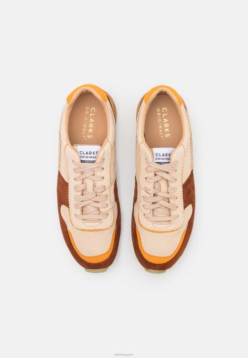 Clarks 0DX8L7093 zapatillas tor run clarks tan combi unisexo combinación bronceado