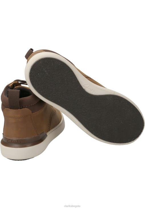 Clarks 0DX8L7098 zapatillas clarks altas braun unisexo braun